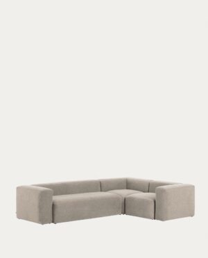 Blok 4 smėlio spalvos kampinė sofa