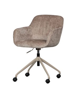 Morros chenille taupe ofiso kėdė